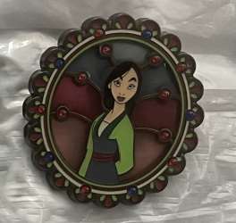 65691 - Hot Topic - Princess Ornate Brooch Blind Box - Mulan - Loungefly alternate image