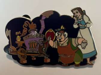 65722 - Disney Auctions - Belle and Maurice with Contraption - Disney Auctions