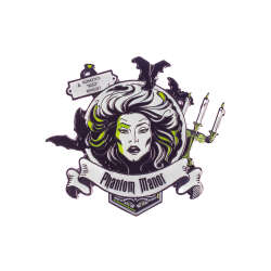 Glow in the Dark Banner - Madame Leota and Bats