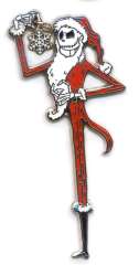 66429 - The Nightmare Before Christmas - Santa Jack Skellington Snowflake Dangle - Disney Studio Store Hollywood / Soda Fountain