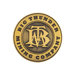 67054 - Big Thunder Mountain - Big Thunder Mining Company Bronze Logo - Disneyland Resort Paris