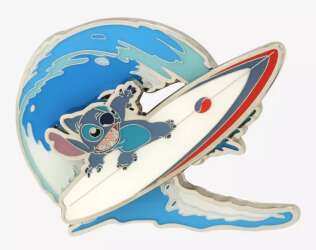 67604 - BoxLunch - Lilo & Stitch - Stitch Surfing Slider - Loungefly alternate image