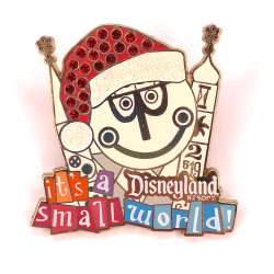 68947 - it's a small world holiday - it's a small world Holiday  - Jeweled Clock Face with Santa Hat - Disneyland Resort alternate image