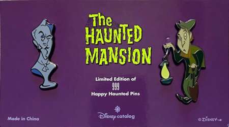 69279 - Disney Catalog - Haunted Mansion 2 Pin Sets - Set #3 - The Caretaker and one of the Singing Busts - Disney Store US alternate image