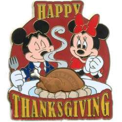 70058 - Thanksgiving - Happy Thanksgiving Mickey & Minnie Mouse - Walt Disney World