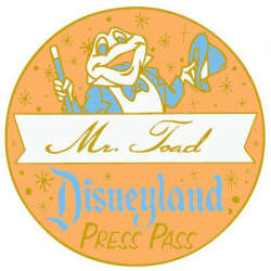 70892 - Dateline: Disneyland 1955 - Press Pass Mystery Set - Mr. Toad - Disneyland Resort alternate image