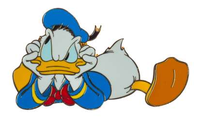On Belly Donald Duck