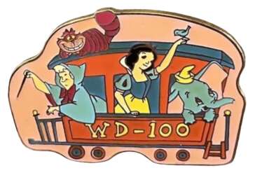 71397 - Mickey & Pals - 100 Years of Magic - Cheshire Cat, Fairy Godmother, Snow White, and Dumbo Train Car - Disney Licensed