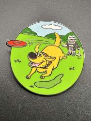 72638 - Pixar in the Park Collection - Dug & Carl Playing Frisbee alternate image