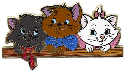 72688 - The Aristocats - Berlioz Toulouse and Marie on a Wooden Ledge - Artland / ACME