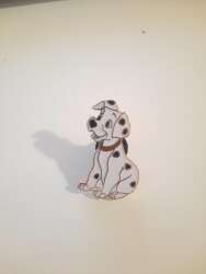 72783 - 101 Dalmatians - Sitting Dalmatian Puppy - Gold Tone - Disney Licensed alternate image