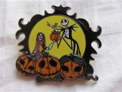 73554 - The Nightmare Before Christmas - Jack and Sally with pumpkins
