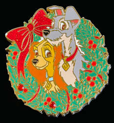 73645 - Cast Lanyard Refresh - Lady and Tramp Wreath - Disneyland Resort Paris
