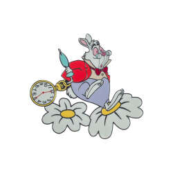 White Rabbit on Daisies