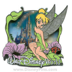 74876 - Tinker Bell - Tinker Bell With Cinderella Castle - Walt Disney World