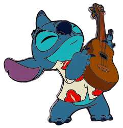 75475 - Lilo & Stitch - Stitch Playing Ukulele in Hawaiian Shirt