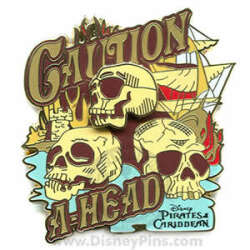76142 - Pirates of the Caribbean - Caution A-Head - Disneyland Resort