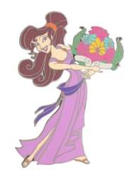 76261 - Fantasy Pin Series - Megara Holding Bouquet of Flowers - Fantasy Unlicensed alternate image