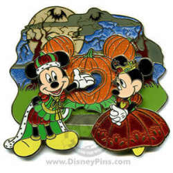 Mickey and Minnie Mouse with Pumpkin Carriage