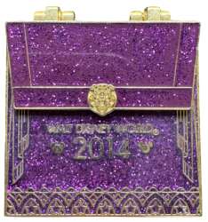Hinged Purple Glitter Invitation Envelope (You're Invited)