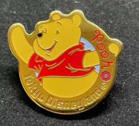 77576 - Winnie the Pooh - Pooh Gold Circle - Tokyo Disneyland Resort