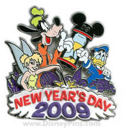 78138 - New Year's Eve/Day - Donald, Goof, and Tinkerbell 2009 - Walt Disney World