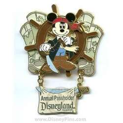 7813 - Pirates of the Caribbean - Legend of the Golden Pins - Annual Passholder Exclusive PIn - Disneyland Resort