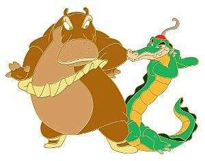 78160 - Disney Shopping - Fantasia Series - Hyacinth Hippo and Ben Ali Gator - Disney Store US alternate image
