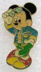 78543 - Mickey wearing Sunglasses and Blue Jacket - Disney Licensed