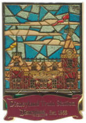 80096 - Stained Glass - 2008 Pin of the Month - Cast Exclusive - Disneyland Train Station - Disneyland Resort alternate image