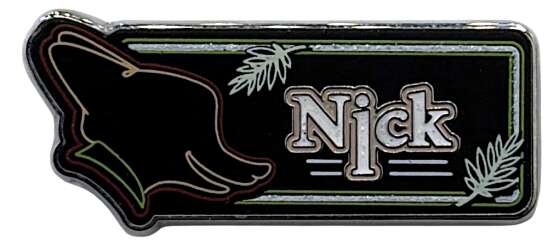 80601 - Hong Kong Disneyland Neon Name Sign Game Pin - Nick - Hong Kong Disneyland