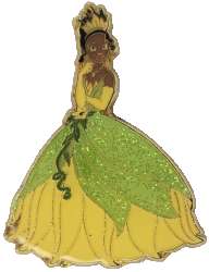 80787 - BoxLunch - Disney - Tiana and Frog Naveen Set — Tiana in Green Glitter Dress ONLY - Disney Licensed alternate image
