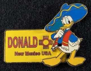 80850 - Across America License Plate Series - New Mexico - Donald - Disney Store Japan
