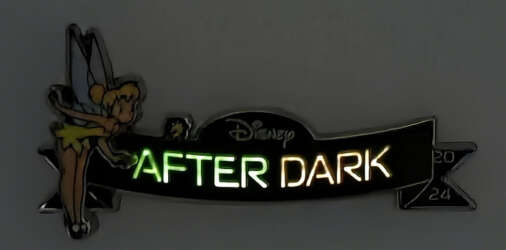 81910 - Disney After Dark Pin Event 2024: Hinged Disney Castle Puzzle Mystery Collection - Tinker Bell with Logo Banner - Walt Disney World alternate image