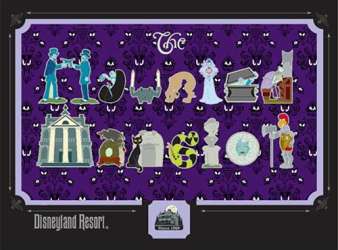 82627 - Haunted Mansion O'Pin House - Haunted Mansion Framed Set - Disneyland Resort alternate image