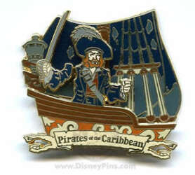 8298 - Pirates of the Caribbean Barbossa on Ship - Disneyland Resort