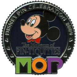 83040 - The Museum of Pin-tiquities - Disney Pin Celebration 2009 - Mickey Mouse Collection Framed Set Completer - Walt Disney World