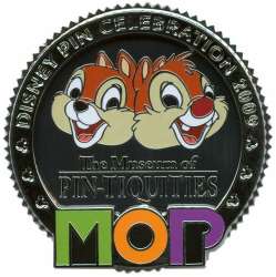 83041 - The Museum of Pin-tiquities - Disney Pin Celebration 2009 - Chip & Dale Collection Framed Set Completer - Walt Disney World