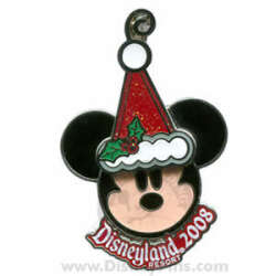 83992 - Santa Hat Ornament - Mickey in Santa Hat - Disneyland Resort
