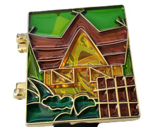 107440 - Disneyland Stained Glass Attraction Storybook Series - Enchanted Tiki Room with Stitch - Theme Park Cast Member Exclusive