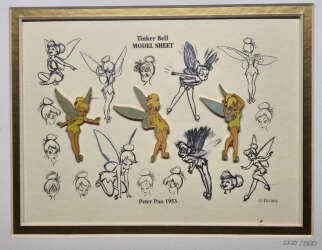 105301 - Tinker Bell Model Sheet Framed Set - Tinker Bell Model Sheet Framed Set - Disney Licensed