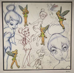 105300 - Tinker Bell Marc Davis Framed Set - Tinker Bell Framed Set - Disney Licensed