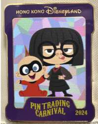 84590 - Pin Trading Carnival 2024 - Edna and Jack Jack - Hong Kong Disneyland