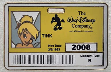 104924 - ID Badge 2008 - Tinker Bell - Disney Employee Center