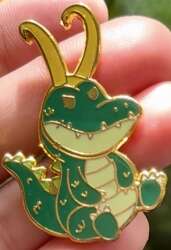 85878 - Fantasy Pin Series: PinnyPlanet - TVA - The Variants - Crocodile Loki (Croki) - Fantasy Unlicensed alternate image
