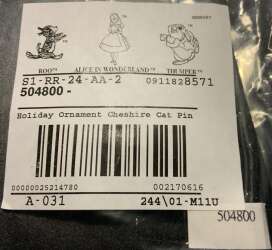 86048 - Holiday Ornament Series 2009 - Cheshire Cat - Disney Store US alternate image