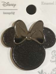 86305 - BoxLunch - Disney - Minnie Mouse Icon Black Bow - Loungefly