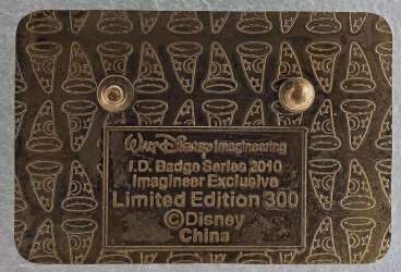 87929 - 2010 Lenticular Cast I.D. Badge - Tinker Bell - Walt Disney Imagineering alternate image