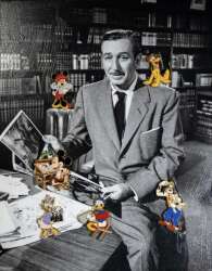 88257 - It All Started With Walt - Walt with Characters Frame Set - Walt Disney World