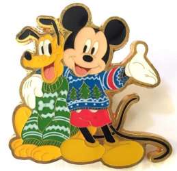 32694 - BoxLunch - Holiday - Mickey and Pluto Holiday Sweaters - Loungefly alternate image